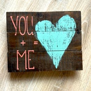 Wood decor: hang or prop like photo